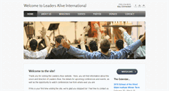 Desktop Screenshot of leadersaliveintl.com