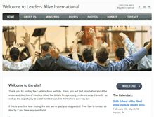 Tablet Screenshot of leadersaliveintl.com